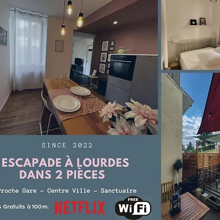 Escapade A Dans Beau T2 Avec Terrasse - Proche Gare Et Centre * Lourdes