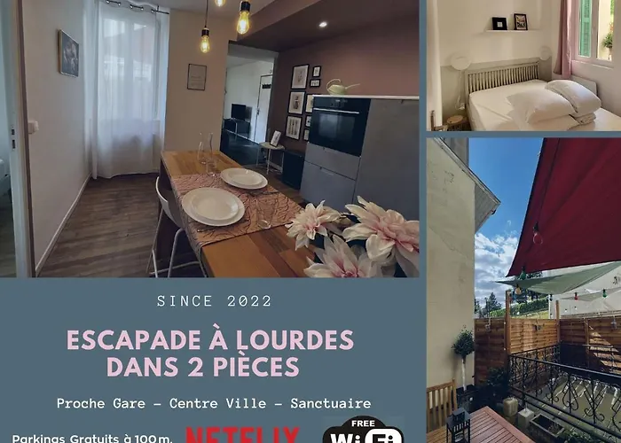 Escapade A Dans Beau T2 Avec Terrasse - Proche Gare Et Centre * Lourdes